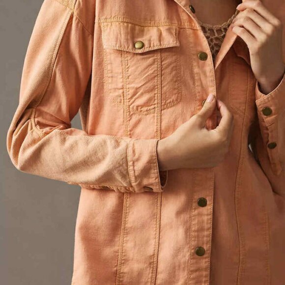 Pilcro Utility Snap Button Shacket - Size Small - Picture 3 of 4